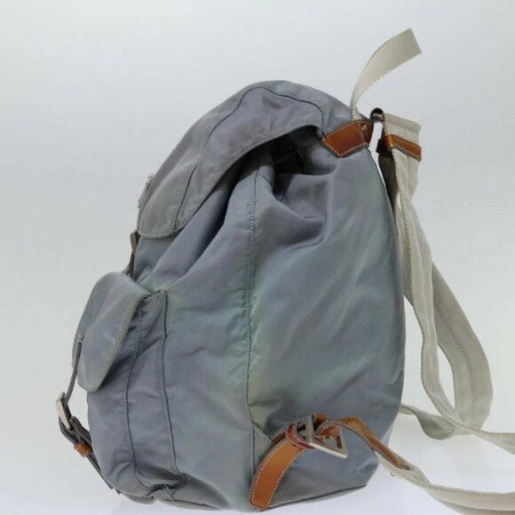 PRADA Backpack Nylon Light Blue - Picture 3 of 15